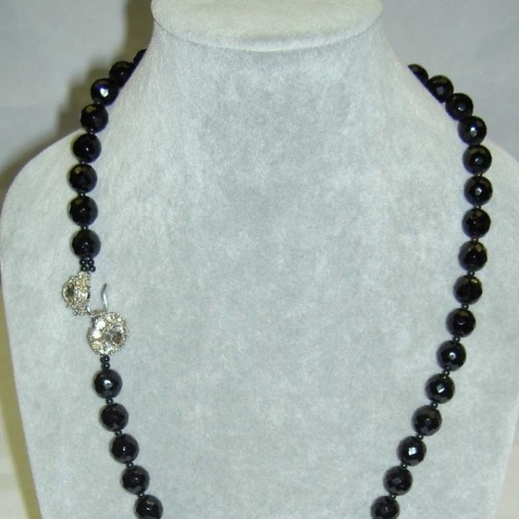 Vintage JUDITH MCCANN Black Necklace and Bracelet - Picture 6 of 6